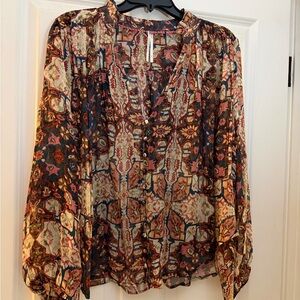 Anthropologie Estela print blouse